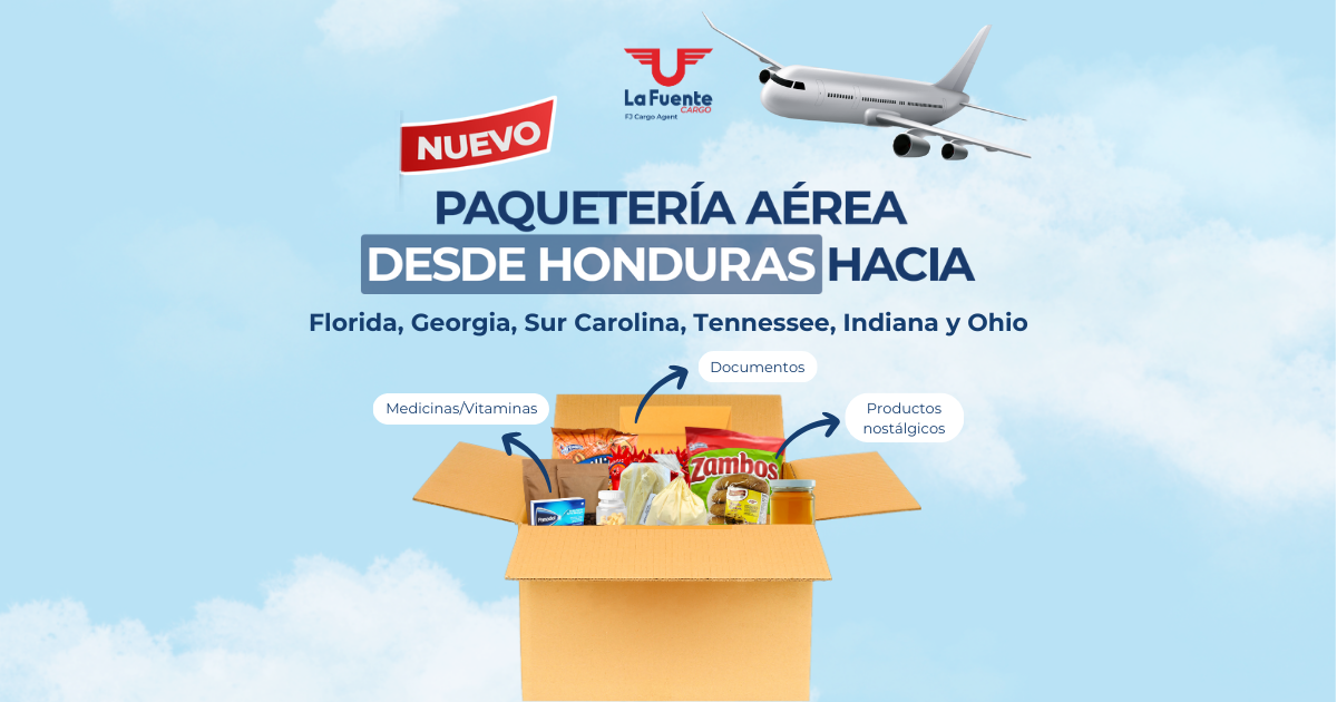 Servicio aéreo desde Honduras hacia Estados Unidos La Fuente Cargo